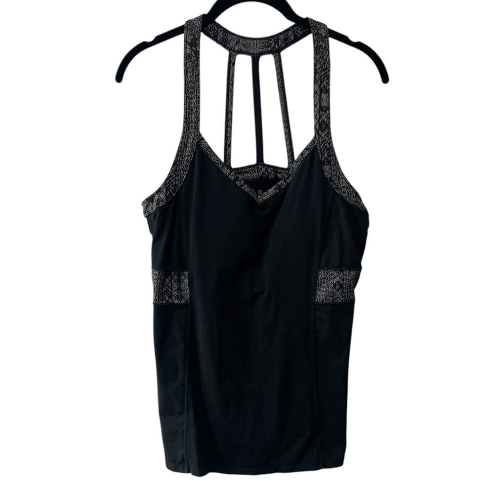 Athleta Prisma Racerback Tank Black Multi Size Large - Picture 8 of 8